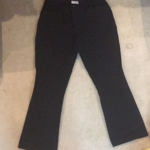 Stretch casual black pants